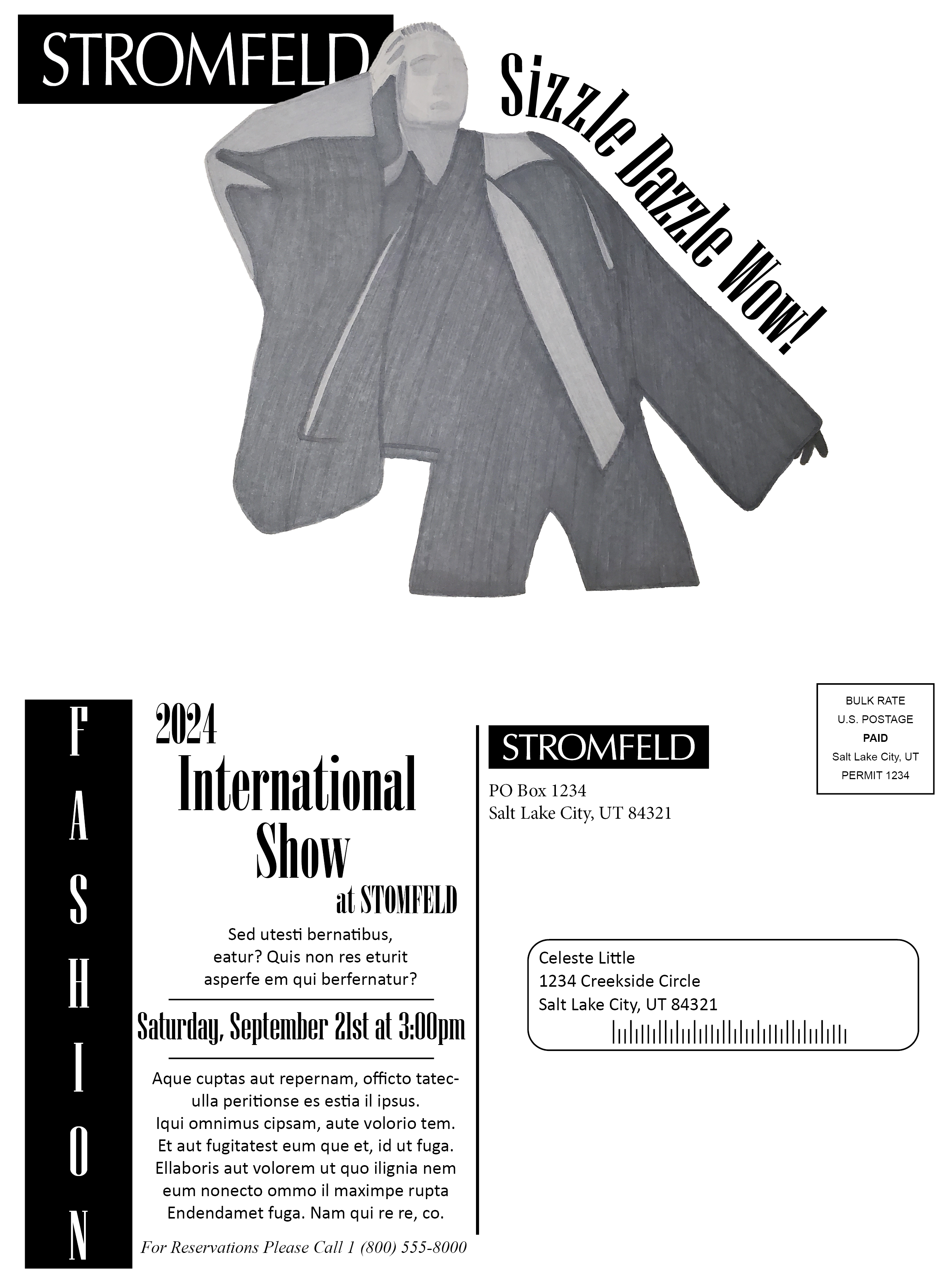 Fashion Postcard Front